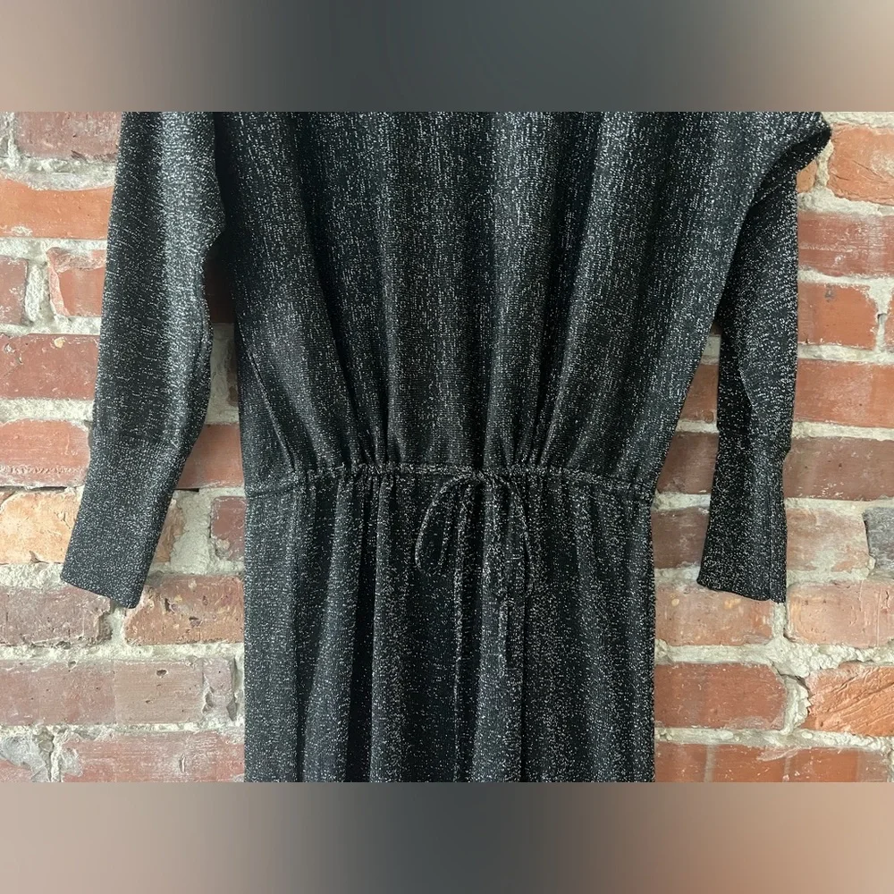 Capsule Women’s Sparkle Midi Metallic Dress in Black and Silver Size 8/10 - Picture 3 of 8